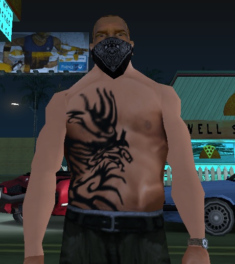 Стильная татуировка saints row 2 Стильная татуировка saints row 2